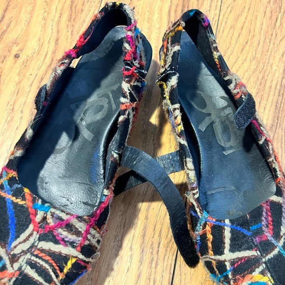 OTBT Salem Slingback Clogs Black Multicolored | Ladies Size 8 - Picture 6 of 10